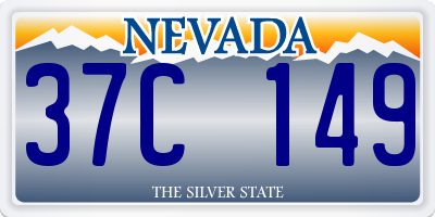 NV license plate 37C149