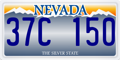 NV license plate 37C150