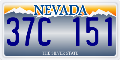 NV license plate 37C151