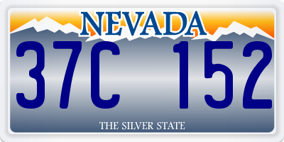 NV license plate 37C152