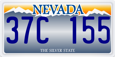 NV license plate 37C155