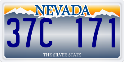 NV license plate 37C171