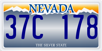 NV license plate 37C178