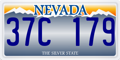 NV license plate 37C179