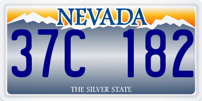 NV license plate 37C182