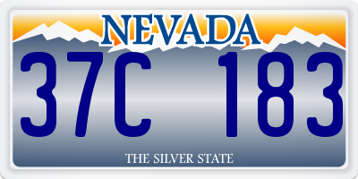 NV license plate 37C183
