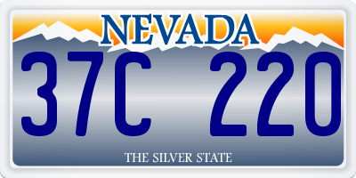 NV license plate 37C220