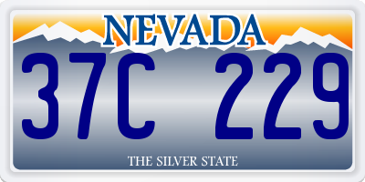 NV license plate 37C229