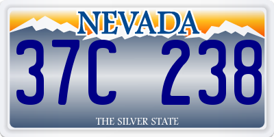 NV license plate 37C238