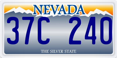 NV license plate 37C240