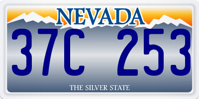 NV license plate 37C253