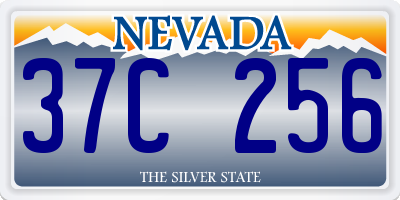 NV license plate 37C256
