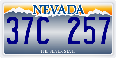 NV license plate 37C257
