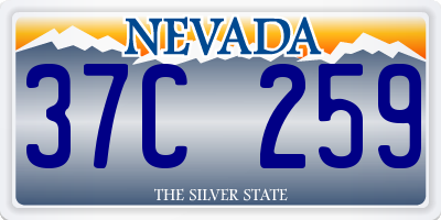 NV license plate 37C259