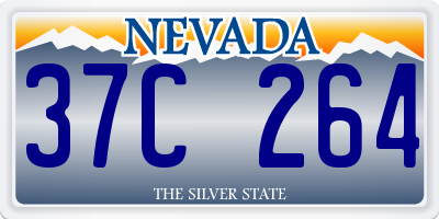 NV license plate 37C264