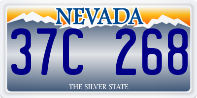 NV license plate 37C268