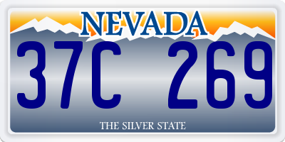 NV license plate 37C269