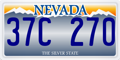 NV license plate 37C270