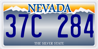 NV license plate 37C284