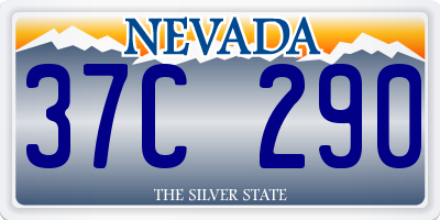 NV license plate 37C290