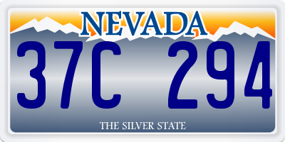 NV license plate 37C294