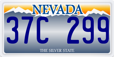 NV license plate 37C299