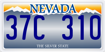 NV license plate 37C310