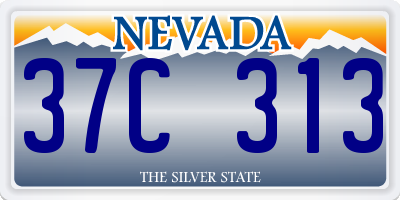 NV license plate 37C313