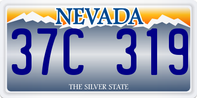 NV license plate 37C319
