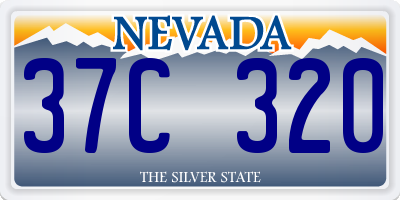 NV license plate 37C320