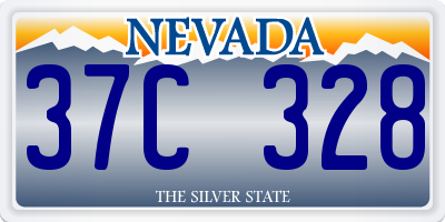 NV license plate 37C328