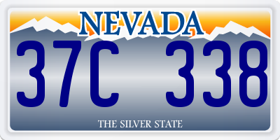 NV license plate 37C338