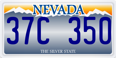 NV license plate 37C350