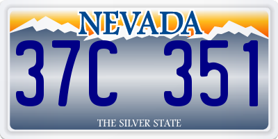 NV license plate 37C351