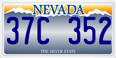 NV license plate 37C352