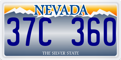 NV license plate 37C360