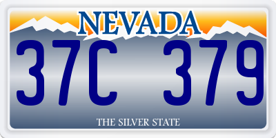 NV license plate 37C379