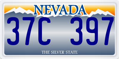 NV license plate 37C397