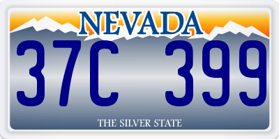 NV license plate 37C399