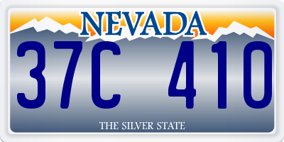 NV license plate 37C410