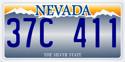 NV license plate 37C411