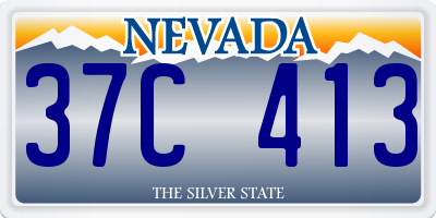 NV license plate 37C413