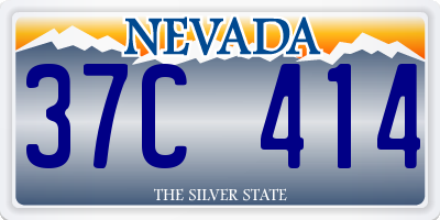 NV license plate 37C414