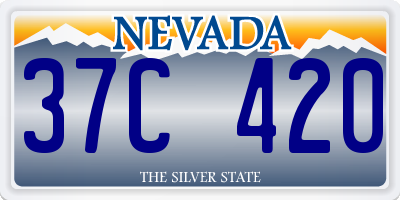 NV license plate 37C420