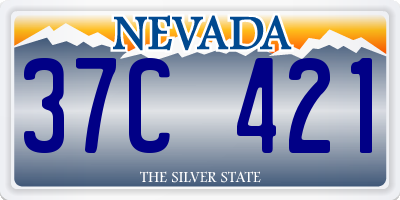 NV license plate 37C421