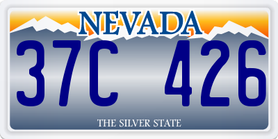 NV license plate 37C426