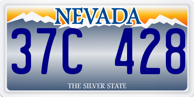 NV license plate 37C428