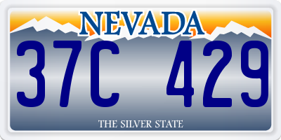 NV license plate 37C429