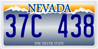 NV license plate 37C438