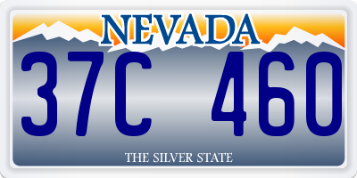 NV license plate 37C460